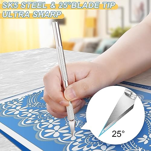 Dorhui Craft Tools Set Weeding Tools Kit for Vinyl, Craft Vinyl Tools Kit for Weeding Vinyl, Silhouettes, DIY Art Work Cutting, Hobby, Scrapbook, Lettering - Image 2