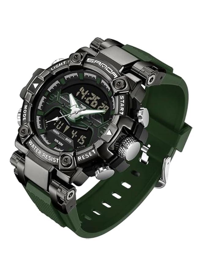 Cool Designer Mens Watches Blue Large Face Mascul Relojes para Hombres Unique Electronics Sports Military Bolder Running Heavy Duty Watch - Image 1