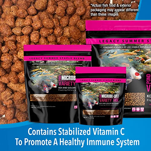 Microbe Lift MICROBE-LIFT MLLVMMD Variety Mix Floating Fish Food Pellets and Sticks for Ponds, Water Gardens, and Fountains, for Live Goldfish and Koi, 2.25 Pounds - Image 2
