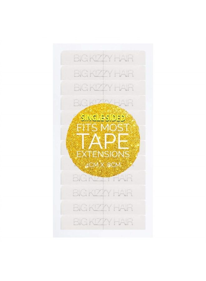 Big Kizzy Hair Extensions Tape - Extra Hold Single Sided - Fits Most Tape in Hair Extensions, 4cm x .8cm Tape for Extensions, Professional Extension Tape - Image 1