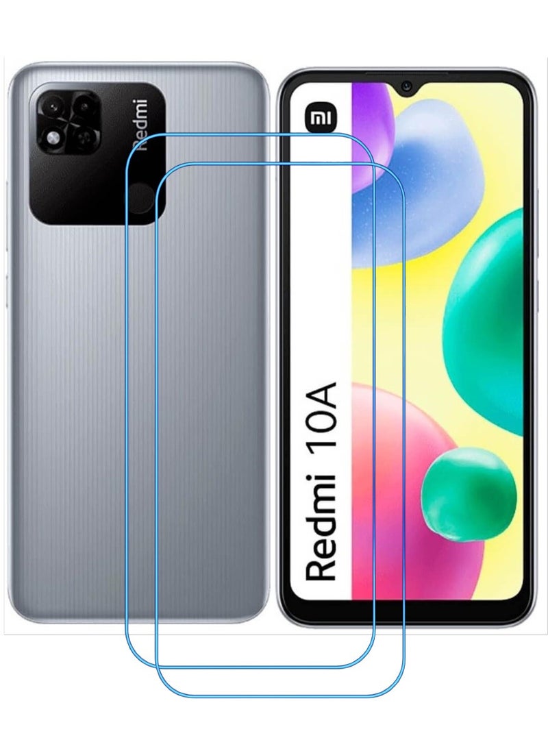 ACLIX 2 Pieces Antistatic ESD Dustproof Premium Quality High Definition Clear Tempered Glass Screen Protector Designed For Xiaomi Redmi 10A - Image 1