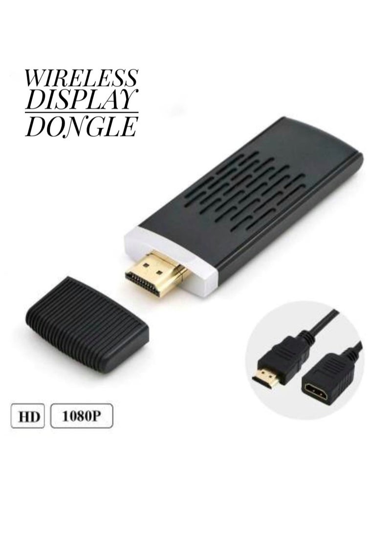 Generic Wireless Display Dongle Receiver Compatible with Android and IOS And Notebook Devices Black  - Image 2
