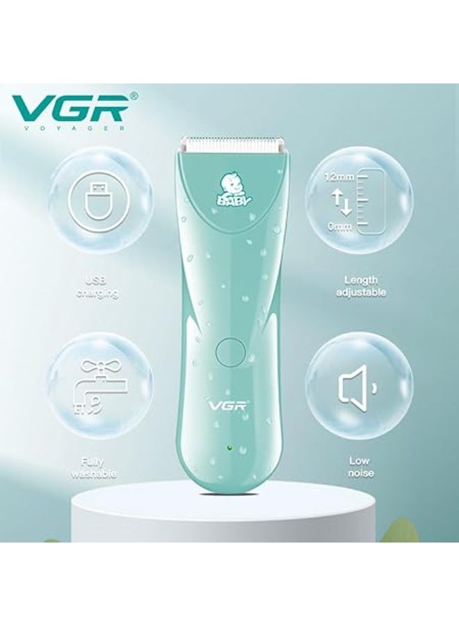 VGR V-150 Professional Baby Hair Clipper Ceramic Blades| Fully Washable & Extra Low Noise| Runtime:60 min - Image 4