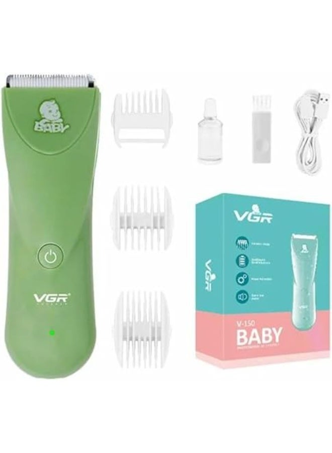 VGR V-150 Professional Baby Hair Clipper Ceramic Blades| Fully Washable & Extra Low Noise| Runtime:60 min - Image 3