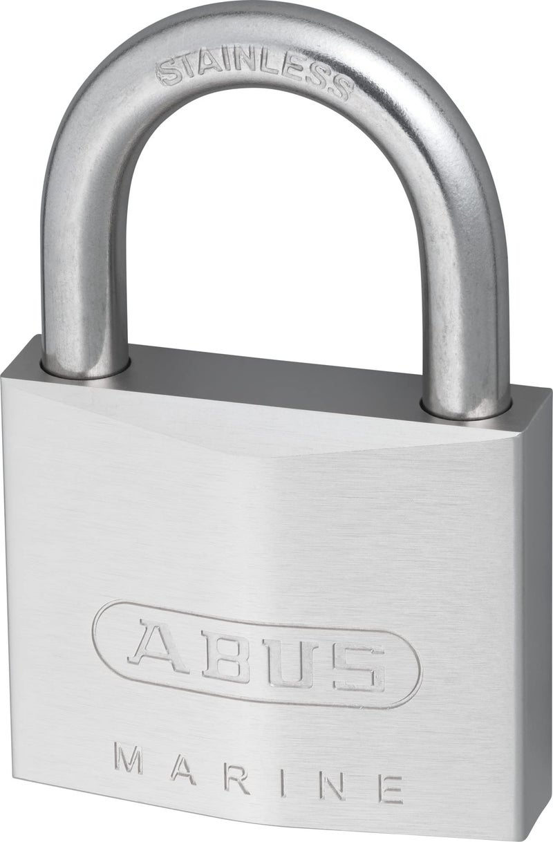 ABUS 75IB/50 KD Marine Grade Chrome Plated Brass Padlock, Stainless Steel Shackle, Keyed Different - Image 2