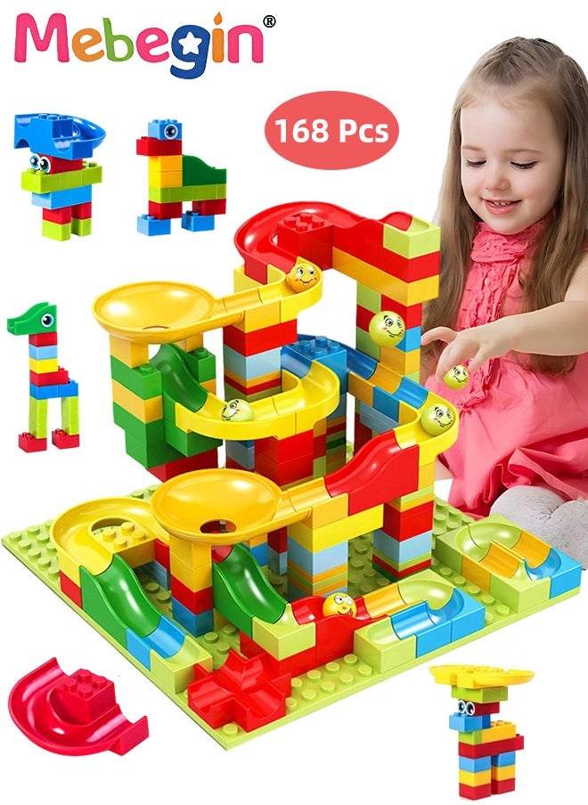 MEBEGIN 168PCS Building Blocks Set with Beads, DIY Assembling Toys, Early Education Toy, Educational STEM Toy, Creative Construction Toy, Fine Motor Skills Toys, Fun Montessori Toys, Ideal Gift for Kids Aged 3+  - Image 1