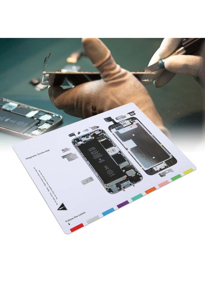 Thoraya Disassemble Screw Memory Magnetic Screw Chart Mat for iPhone 6 S  - Image 5