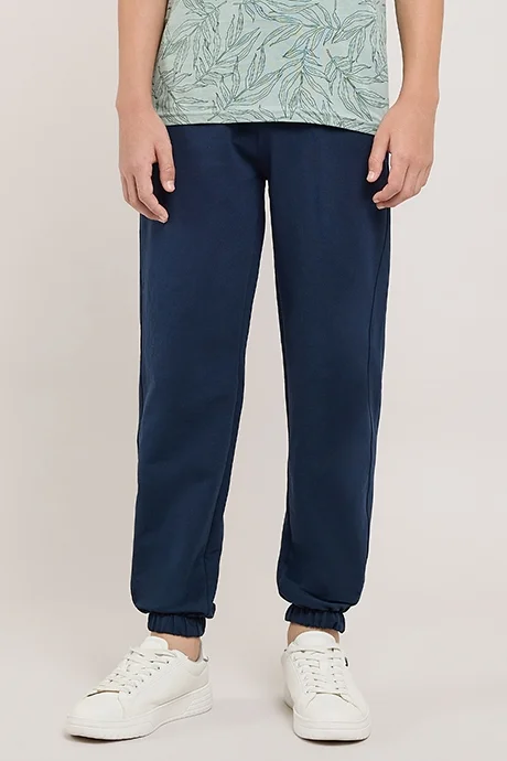 R&B Solid Joggers with Drawstring Waist