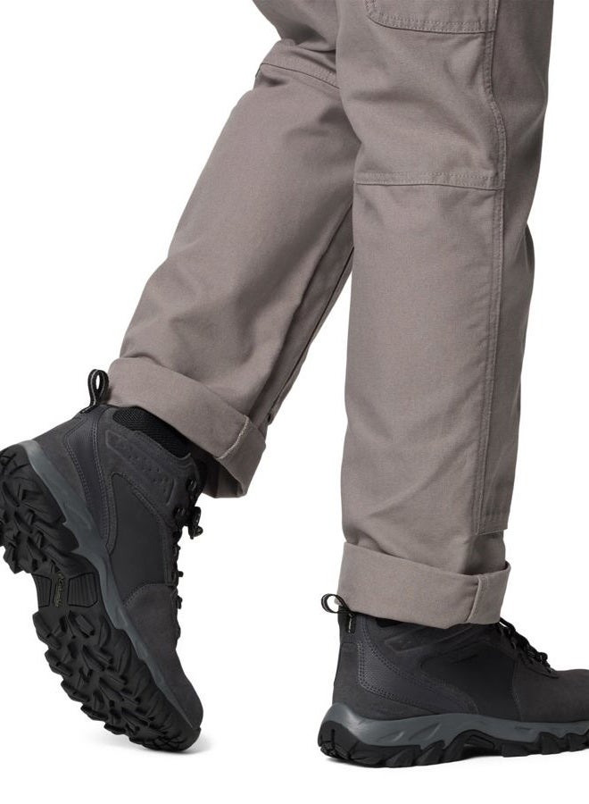 Columbia Men's Newton Ridge Plus II Suede Waterproof, 2024 Shark/Black, 7.5 - Image 2