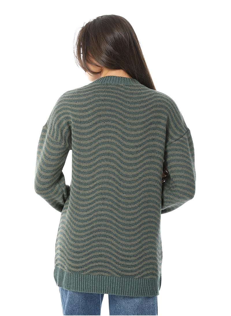 Caesar Women Wool Pullover With Round Neck  - Image 2