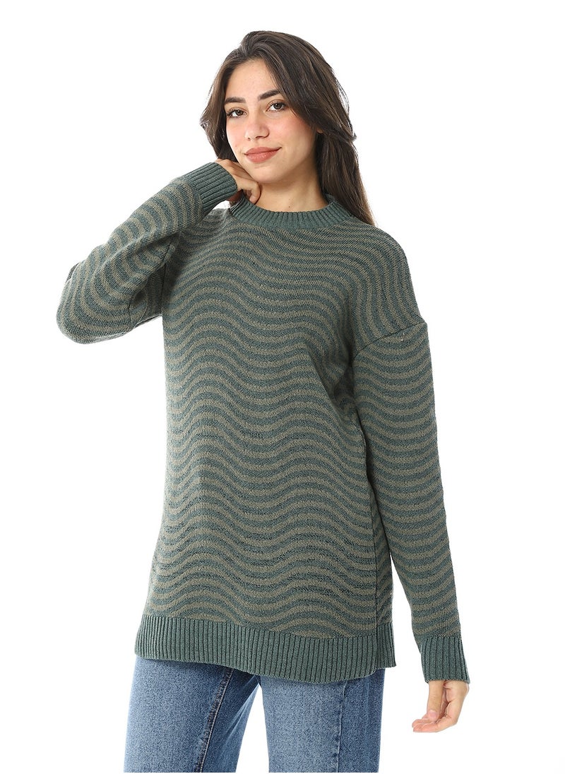 Caesar Women Wool Pullover With Round Neck  - Image 4