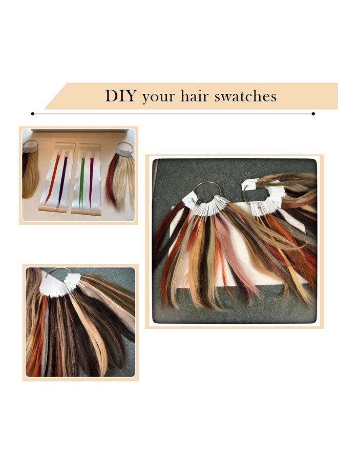 RINBOOOL Hair Swatches For Testing Hair Color 6 Different Levels Sample Kit For Salon100% Natural Remy Human Hair 8 Inch 30 Pieces Per Pack - Image 4