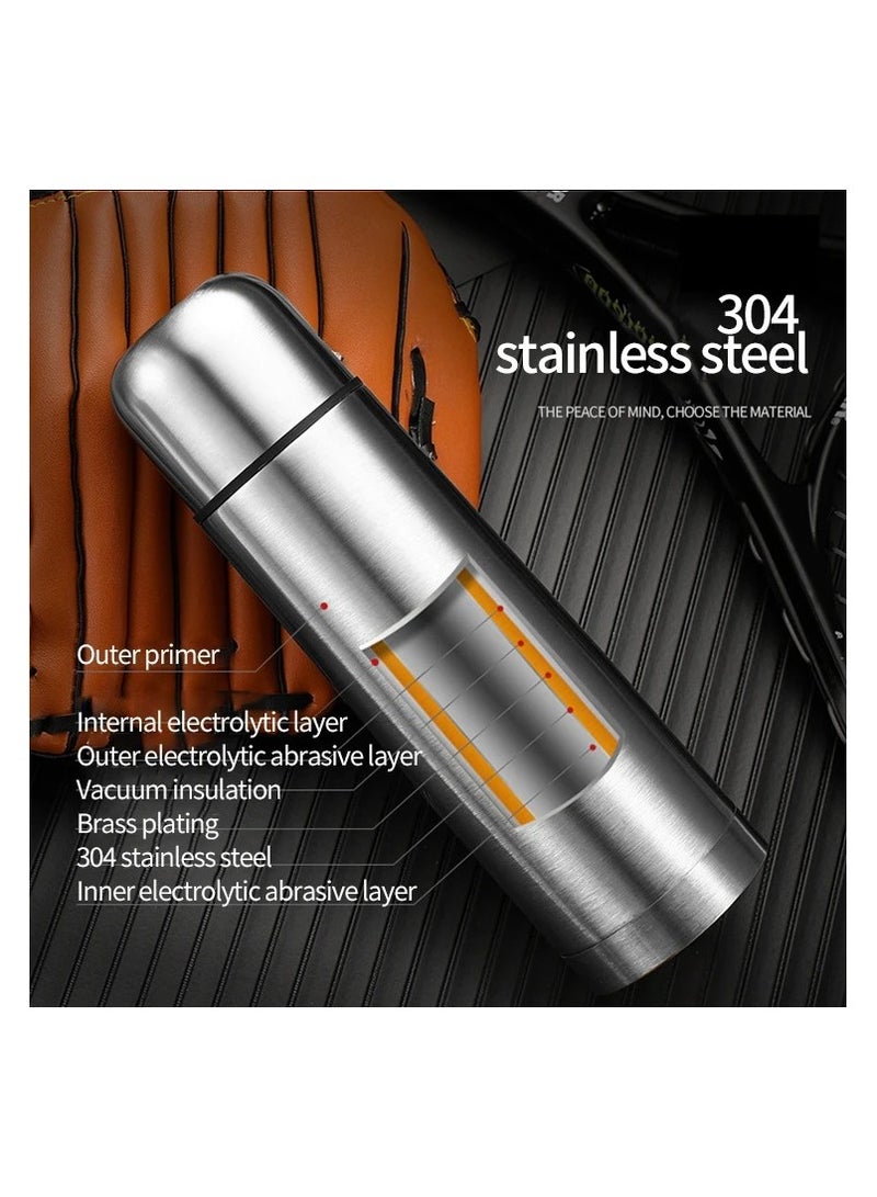 nuzki STEEL – Water bottle(500ml )Steel Vacuum Insulated Flask, Leak-proof, BPA-free Double Walled Thermal Mug for Coffee for Hot or Cold Drink  - Image 5