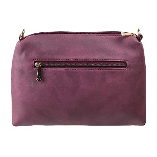 Mochi Womens Synthetic Purple Zip Top Sling (One Size) - Image 3