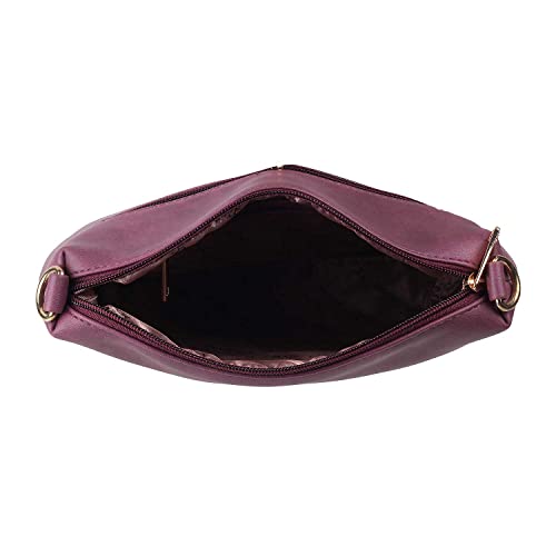 Mochi Womens Synthetic Purple Zip Top Sling (One Size) - Image 2