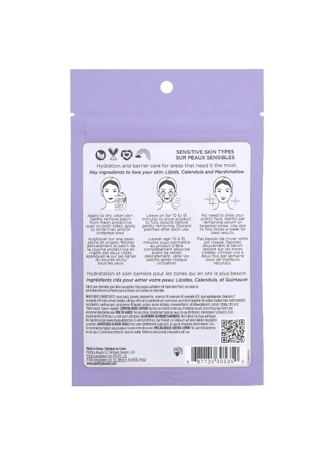 Pacifica Pacifica, Vegan Ceramide, Hydration Fill Undereye & Smile Line Jelly Patches, Fragrance-Free, 4 Patches, 0.33 fl oz (10 ml)  - Image 2