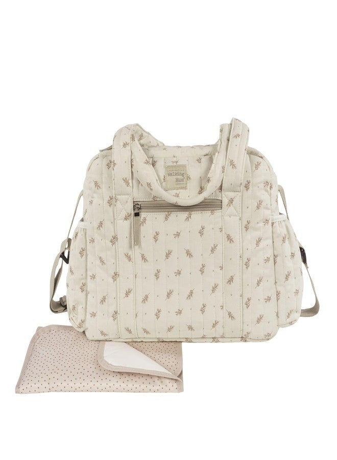 Walking Mum Mimosa Diaper Bag for Strollers - Spacious Baby Bag with Changing Pad, Thermal & Waterproof Pockets, Side Bottle Pockets, Shoulder & Hand Straps, Pink - Image 1