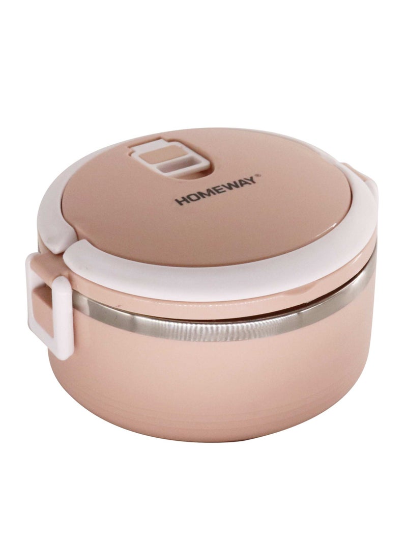 Homeway صندوق غداء من الفولاذ المقاوم للصدأ 600 مل - متين وصديق للبيئة ومقاوم للتسرب - Image 1