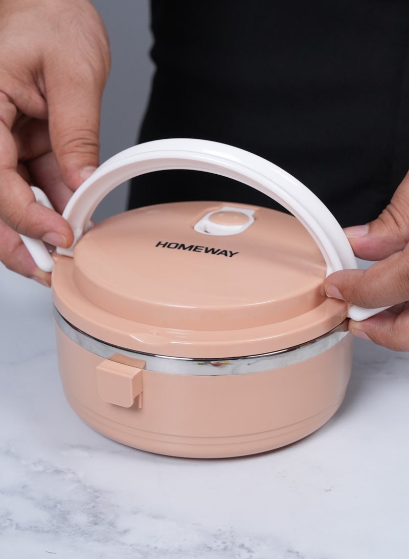 Homeway صندوق غداء من الفولاذ المقاوم للصدأ 600 مل - متين وصديق للبيئة ومقاوم للتسرب - Image 5