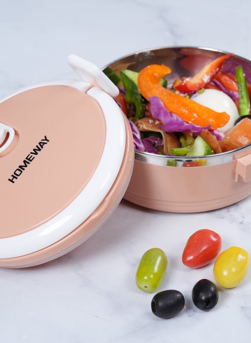 Homeway صندوق غداء من الفولاذ المقاوم للصدأ 600 مل - متين وصديق للبيئة ومقاوم للتسرب - Image 4