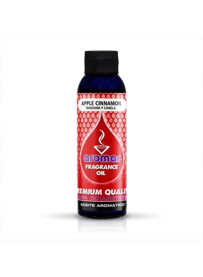 aromar AROMAR Premium Fragrance Oil, Apple Cinnamon 4oz. Bottle. Long Lasting Aromatic Scent, Fresh and Revitalizing Aromatherapy for Living Room, Bedroom, and Kitchen  - Image 1