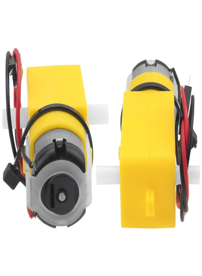 في جو هوبي 10 قطع Vgoohobby TT DC Gearbox Motor Dual Shaft 3-8V Gear Motors 200RPM RPM Phenom Motor 1:48 Shaft Motor with 2.54mm Wire for Arduino DIY Car Robot Toys - Image 5