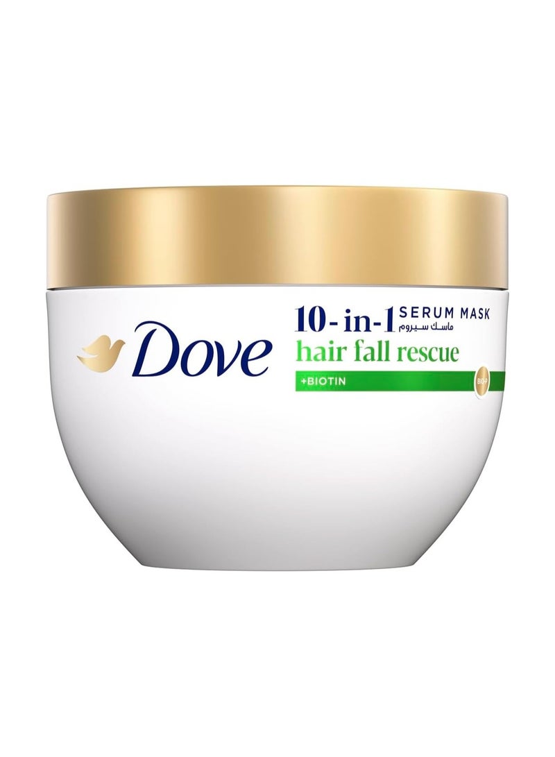 Dove 10 in 1 serum mask, Hair Fall Rescue, Strengthens hair in 1 minute, 220 ml