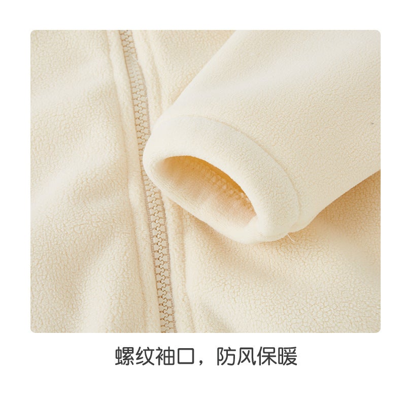 Baby Particles Velvet Coat Winter New High Collar Coat For Boys And Girls Winter Baby Clothes Thickened Winter - Image 4