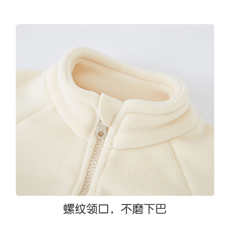 Baby Particles Velvet Coat Winter New High Collar Coat For Boys And Girls Winter Baby Clothes Thickened Winter - Image 3