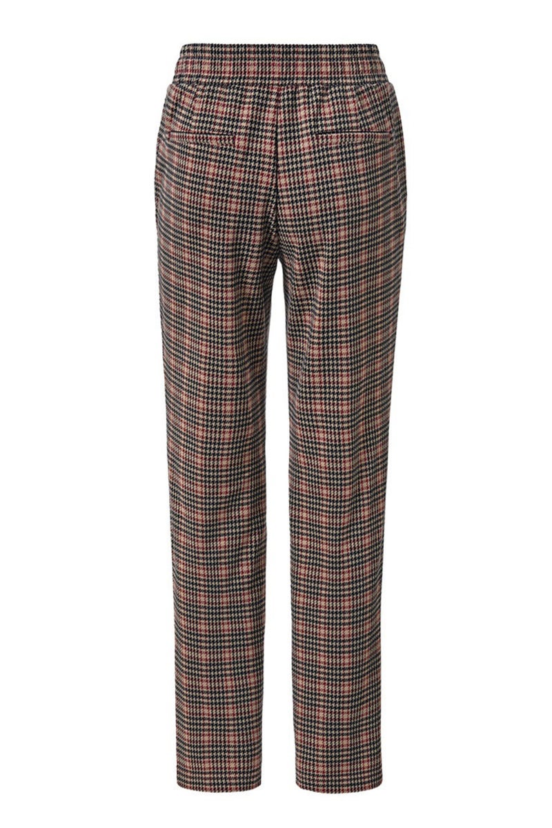 Tchibo Women Textured Straight Leg Pants, Multicolor - Image 4