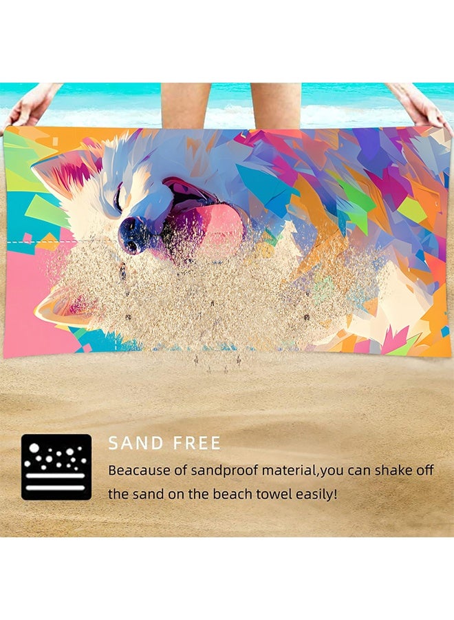 DAREU 2‑in‑1 Quick‑Dry Sand‑Proof Beach Towel Backpack 80×160 cm – Foldable Microfiber Travel Towel with Storage Bag – Lightweight Sand‑Resistant Pool & Camping Towel  - Image 5
