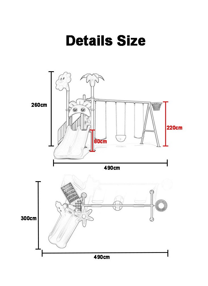 JSAITOYS Popular Kids Simple Mall Commercial Plastic Playing Outdoor Playground Equipment For Kindergarten  - Image 2