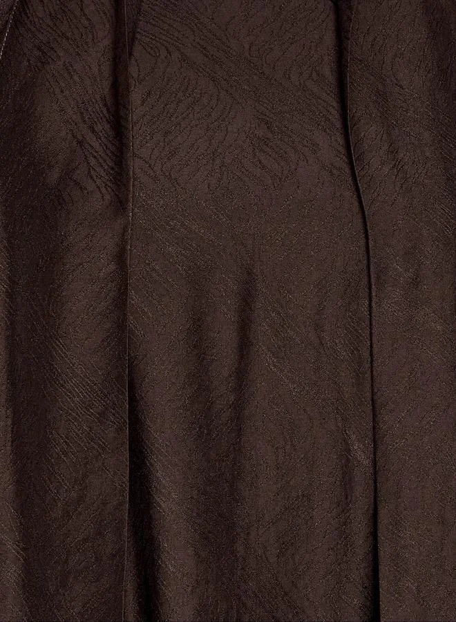 ايكونيك Iconic A line Maxi Dress with Volume Sleeves
