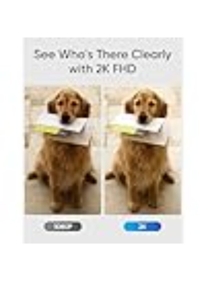 إيوفي eufy Video Doorbell C30, Battery Powered, 2K FHD, 16:9 Expanded View, Easy Installation, Ring Call, Human and Motion Detection, HomeBase S380 Compatible, No Monthly Fee - Image 2