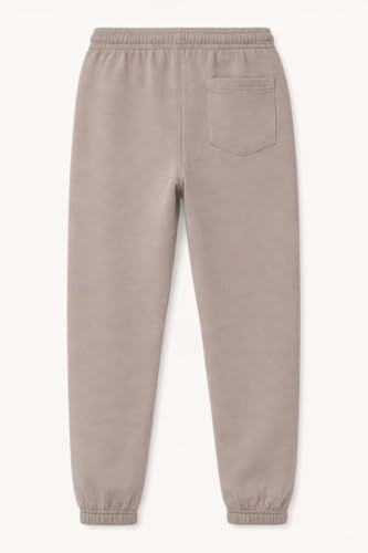 Alan Jones Clothing Boys Joggers Trackpant with Placement Print | Ribbed Waist & Hem | Drawstring Closure | Regular Fit | 15–16 Years_Grey - Image 2