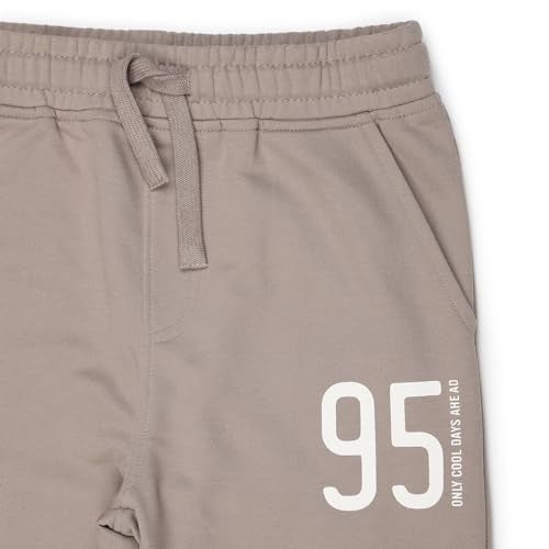 Alan Jones Clothing Boys Joggers Trackpant with Placement Print | Ribbed Waist & Hem | Drawstring Closure | Regular Fit | 15–16 Years_Grey - Image 3