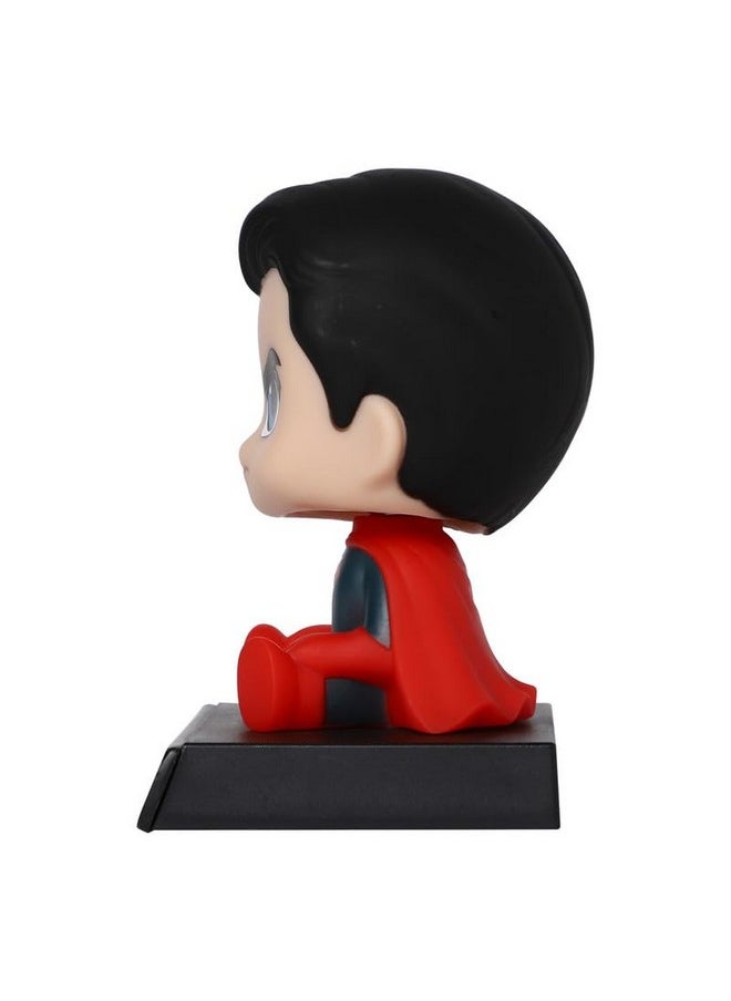 TechPro Techpro Super Hero Action Figure Limited Edition Bobblehead with Mobile Holder for Car Dashboard, Office Desk & Study Table- (Super Man)  - Image 3