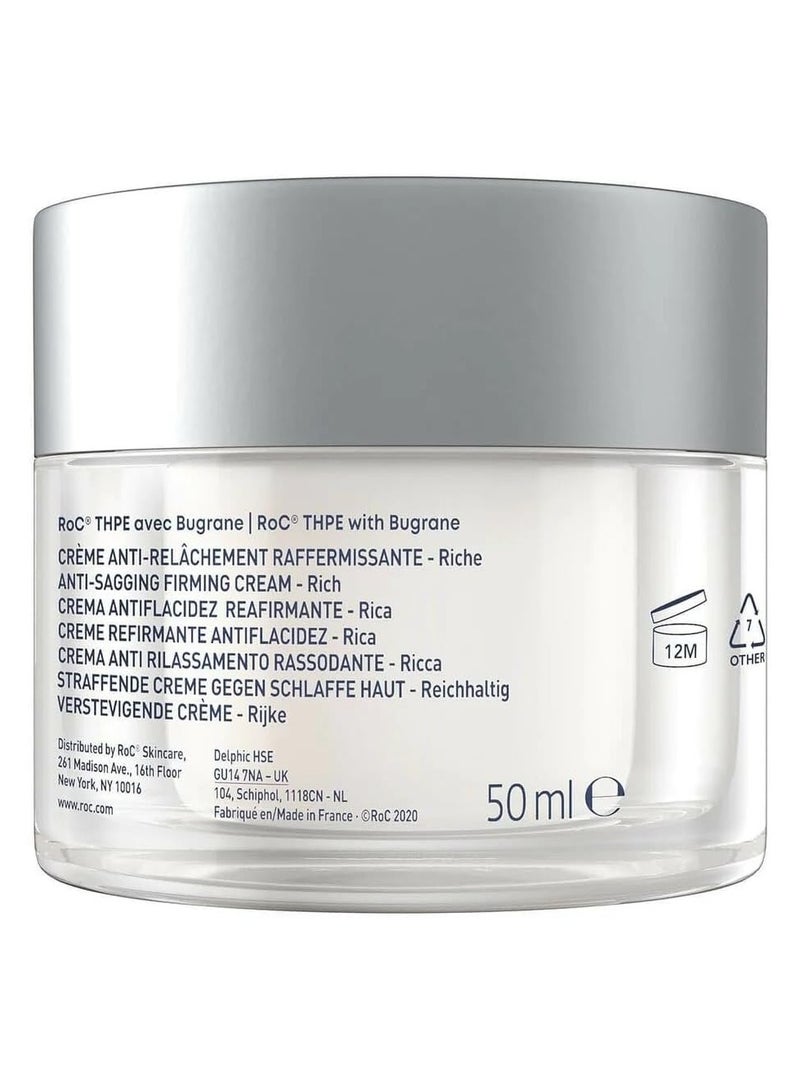 RoC Multi Correxion Anti Sagging Firm Lift Face Cream Prevent Facial Sagging with Hyaluronic Acid Anti Aging Cosmetic Lifting Effect 50 ml - Image 3