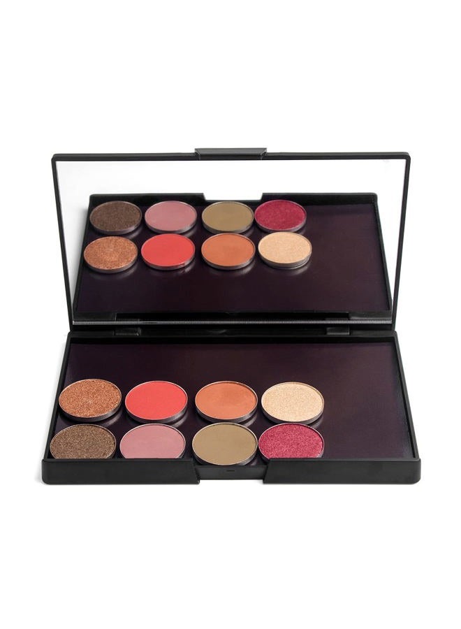 TUOKING Makeup Magnetic Palette with Mirror and 20Pcs Metal Stickers Empty Storage Palette for Eyeshadow Powder Highlighter, Black - Image 4