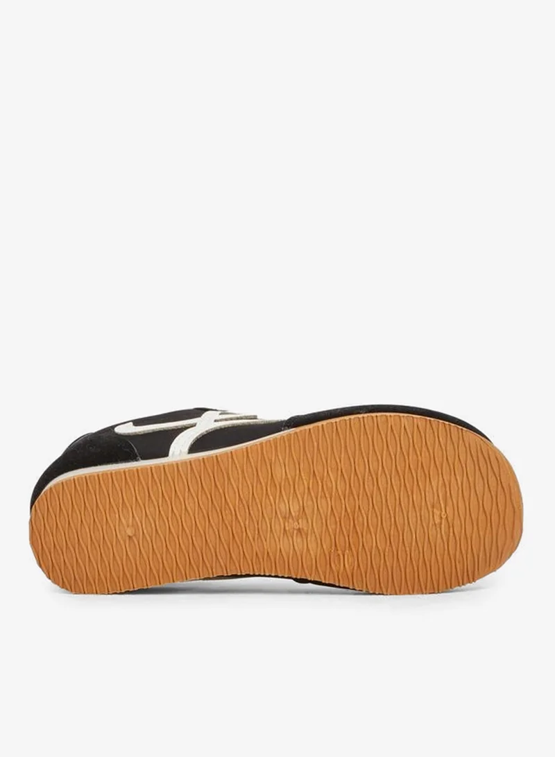 Styli Active Suede Look Logo Detail Lace Up Sneakers