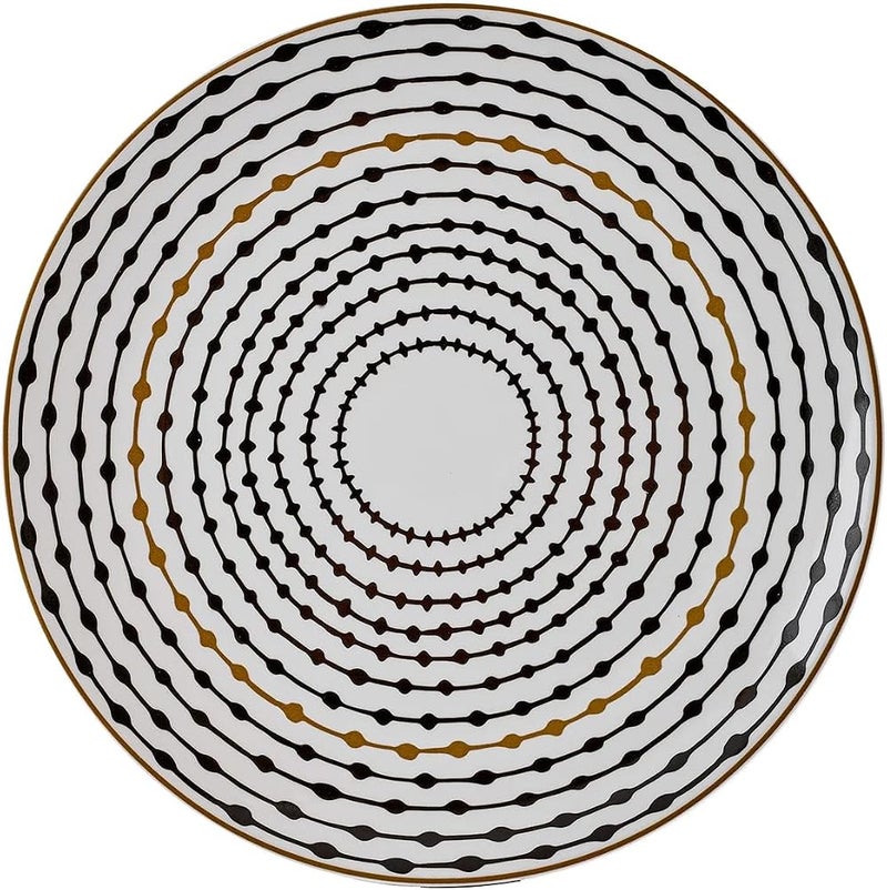 Karaca Kara Porcelain Dinnerware Set for 6-Person 24-Pieces, Multicolor - Image 4