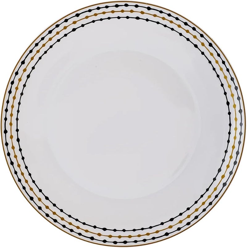 Karaca Kara Porcelain Dinnerware Set for 6-Person 24-Pieces, Multicolor - Image 2
