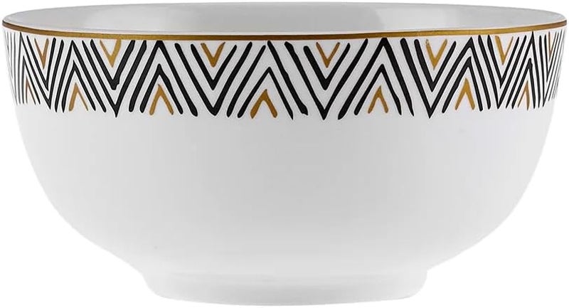 Karaca Kara Porcelain Dinnerware Set for 6-Person 24-Pieces, Multicolor - Image 5