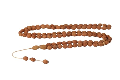 Islamic Bazaar Handmade Genuine Olive Seed 99 Beads Tasbeeh Small Size Rosary Misbaha Islamic Gift Tasbih Prayer Beads Tesbih 0.24x0.30 inches Dhikr - Image 2