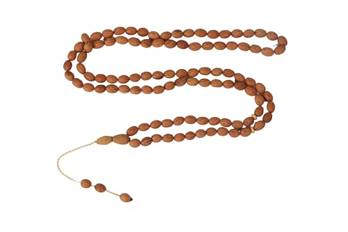 Islamic Bazaar Handmade Genuine Olive Seed 99 Beads Tasbeeh Small Size Rosary Misbaha Islamic Gift Tasbih Prayer Beads Tesbih 0.24x0.30 inches Dhikr - Image 3