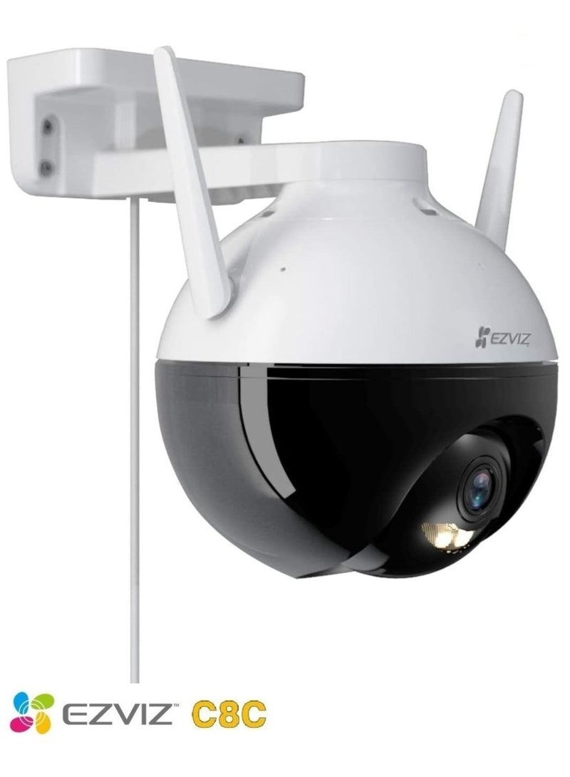 EZVIZ C8C 1080P Full Hd WiFi Security Camera Outdoor Pan/Tilt Zoom 360° Visual Coverage Color Night Vision IP65 Waterproof Motion Detection Support 256 Gb SD Card - Image 1