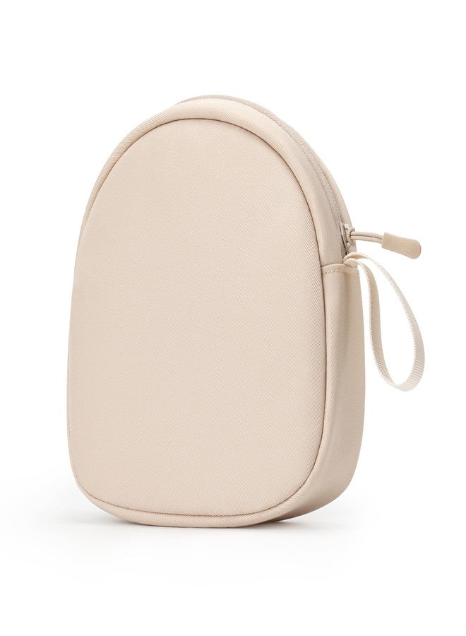 Headphone Case Soft for JBL Tune 510BT/520BT/500BT/720BT/Sony WH-CH520/510/720/710/BERIBES/SoundCore Q20/30/TOZO/KVIDIO/JLab/Bose, Ultra-Thin Headphones Case Bag Travel Carrying Universal (Beige)