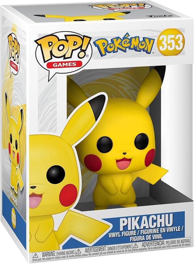 Funko Pop! Games: Pokemon - Pikachu Exclusive Vinyl Figure, Collectibles Toys 31528
