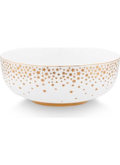 Pip Studio Royal Gold White White Porcelain Salad Bowl 15 cm  - Image 2