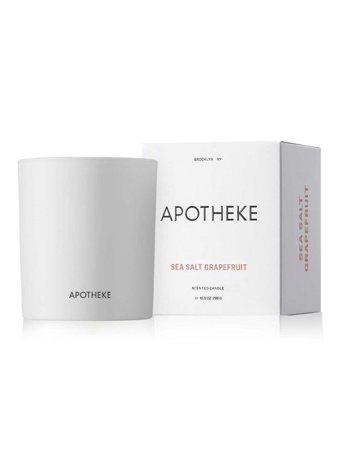 Apotheke Luxury Scented Candles for Home, Sea Salt Grapefruit - Aromatherapy Jar Candle with Soy Wax Blend - Image 1